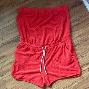 Juicy Couture Red One Piece Short Romper